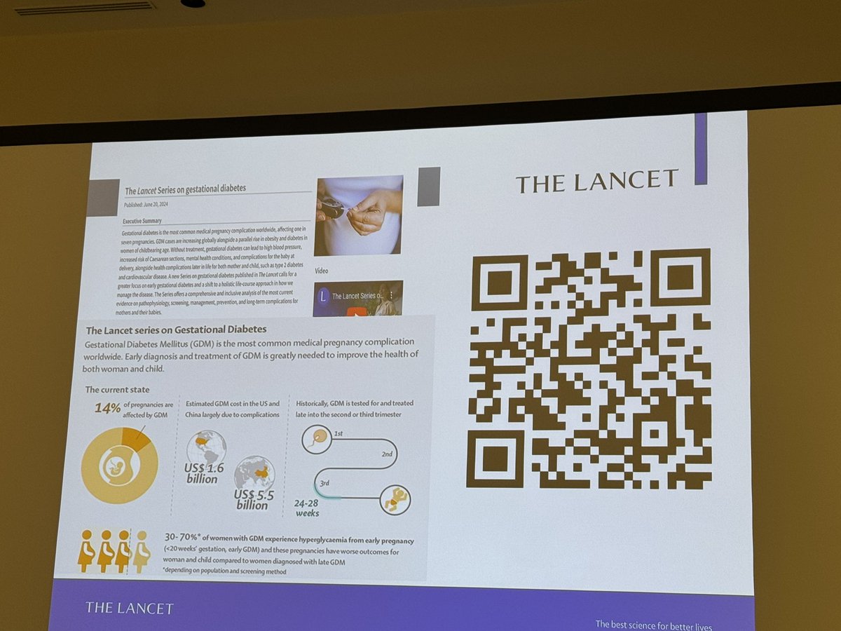 DrRonaldMa1's tweet image. Glad to catch @TheLancet seminar on #gestationaldiabetes. Great to see this important topic drawing attention. Need for lifecourse approach and prevention. Shift towards earlier diagnosis, complex pathophysiology and heterogeneity of GDM, role of CGM, and more..