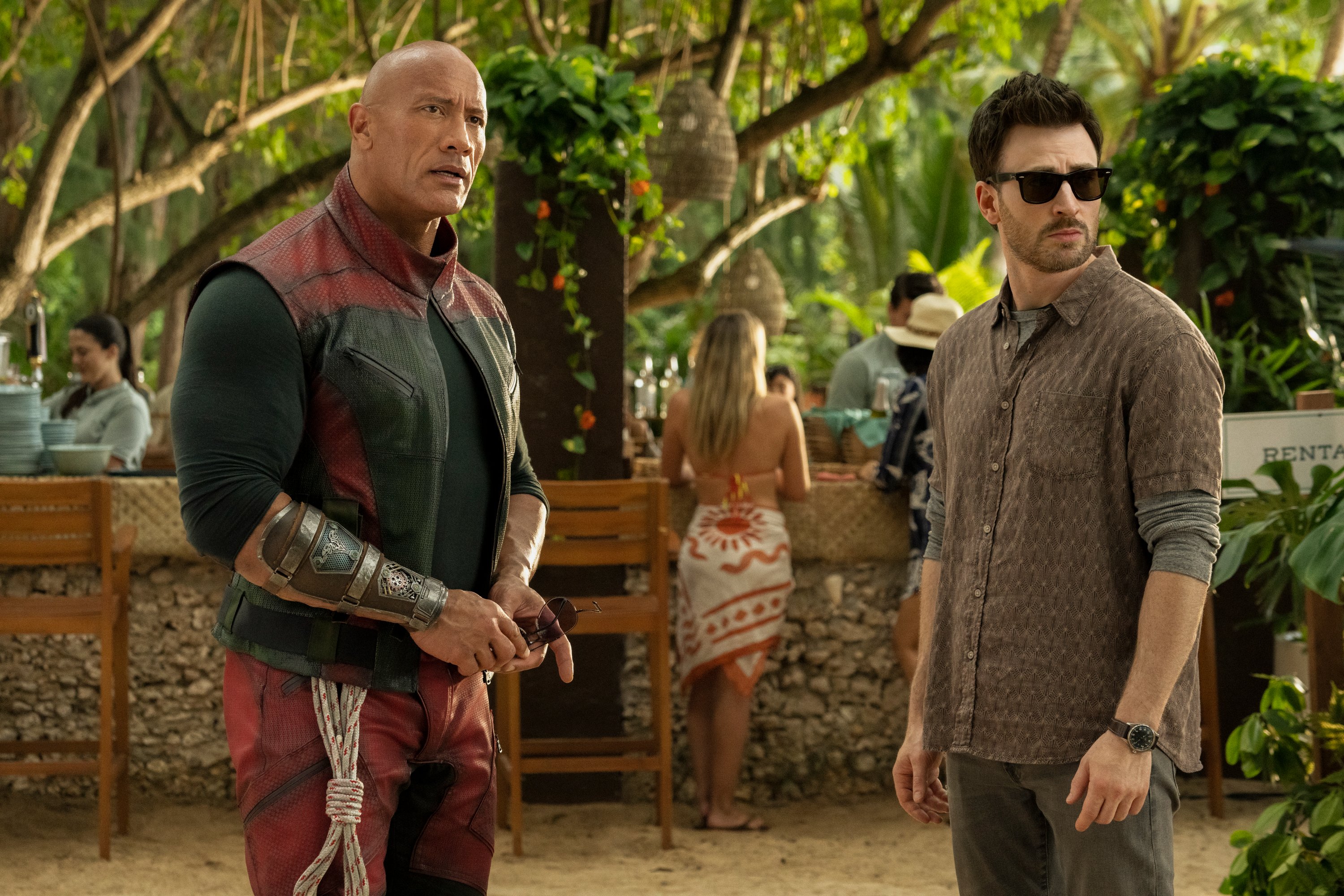 Red One con Dwayne Johnson y Chris Evans