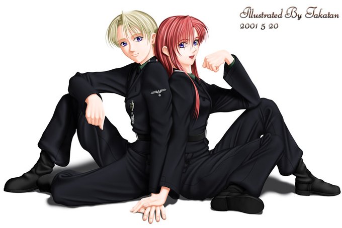 今日の一枚。
23年前に描かれたオリジナル戦車漫画用のセリア少尉と他一名。
この他一名が後に少し修正されてフェリシアちゃんやセフィリアさんのいる「おうさま」の世界で使われることになるのでした...🙄 