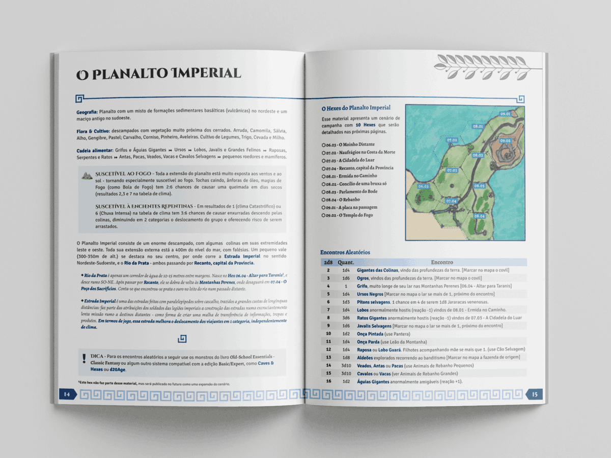 Olá amigos🎲

Lançamos uma #zine de #Hexcrawl #OilFantasy inspirado no Império Romano com uma proposta #anticolonial. Ilustrações de <a href="/oldsky_art/">Geraldinho ! Commission Open</a>!🗺️

Compatível com seu #OSR preferido: <a href="/caves_hexes/">Caves Hexes</a>, @DM_Quiral, #OSE da <a href="/NecroticGnome/">Necrotic Gnome</a>💀
 
Baixe em⬇️

#RPGlatam #RPGdeMesa #RPGBrasil