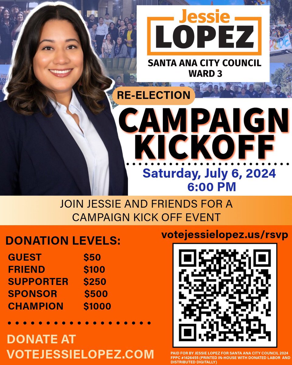 VoteJessieLopez's tweet photo. Join #TeamJLO at our upcoming 
event! Come meet Jessie, share your ideas, and contribute to our community's success. 

RSVP today &amp; make a difference. Your presence and donations are vital for a brighter and more inclusive tomorrow!

We hope to see you July 6th! 🥳 https://t.co/zAcNcdygxU
