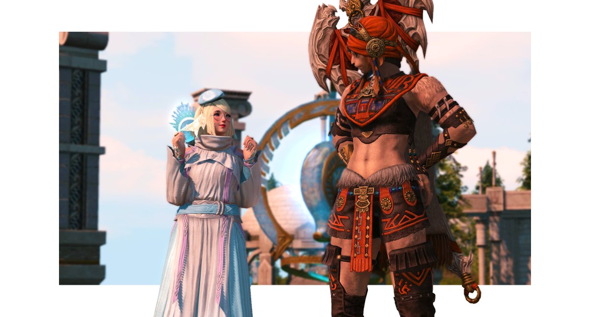 Glacialdreams's tweet photo. Glacia is ready for her next adventure with her new best friend!  See you soon Dawntrail ♥ https://t.co/MPKUrTY6dk