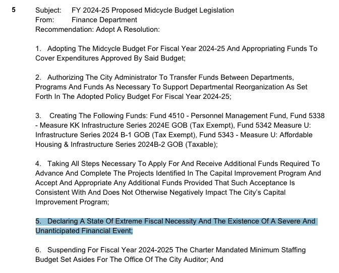 SenecaSpeaks21's tweet photo. OAKLAND TO DECLARE A STATE OF EXTREME FISCAL EMERGENCY AND "UNANTICIPATED" EMERGENCY.

Oakland is a hair away from Bankruptcy due to the refusal to address structural issues related to our budget.  Compensation to Public Sector Labor Unions and Unaccountable Nonprofits have nearly bankrupted the city. 

ALL of the "Progressives are to blame -  @MayorShengThao @carroll_fife @Nikkiforallofus @Kaplan4Oakland @DanKalb - you have destroyed the city with your corruption and zealotry.