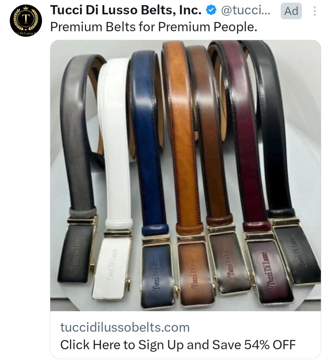 Premium Belts for Premium People.