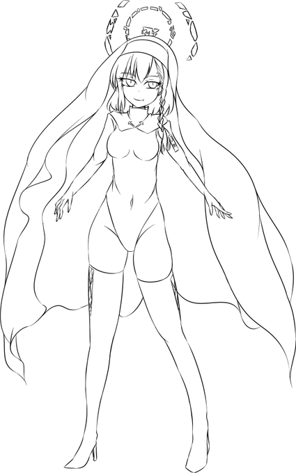 ユスティナ聖徒会堕ちネル(ラフ) 