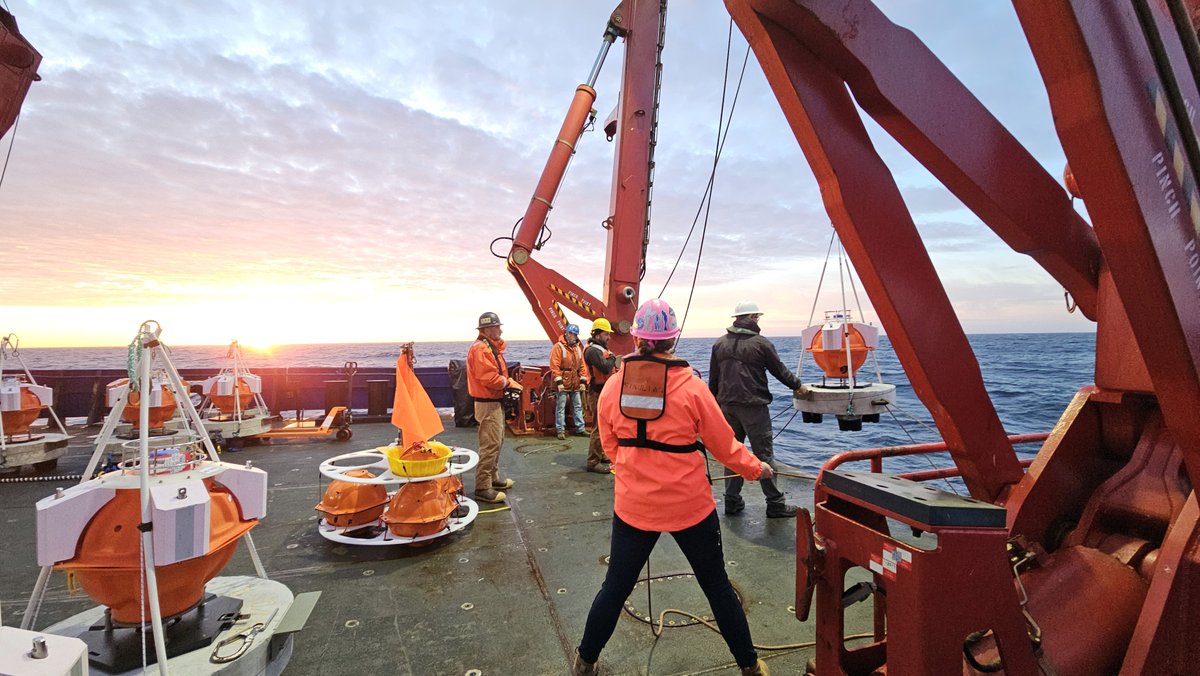 R/V Sikuliaq (@sikuliaq) on Twitter photo Crew and scientists deployed acoustic transponders from R/V Sikuliaq this week south of the eastern Aleutian Islands. The project, led by Andrew Newman of <a href="/GeorgiaTech/">Georgia Tech</a>, seeks to better understand the fault systems that create Alaska’s geological landscape.
📷 Andrew Newman Crew and scientists deployed acoustic transponders from R/V Sikuliaq this week south of the eastern Aleutian Islands. The project, led by Andrew Newman of <a href="/GeorgiaTech/">Georgia Tech</a>, seeks to better understand the fault systems that create Alaska’s geological landscape.
📷 Andrew Newman