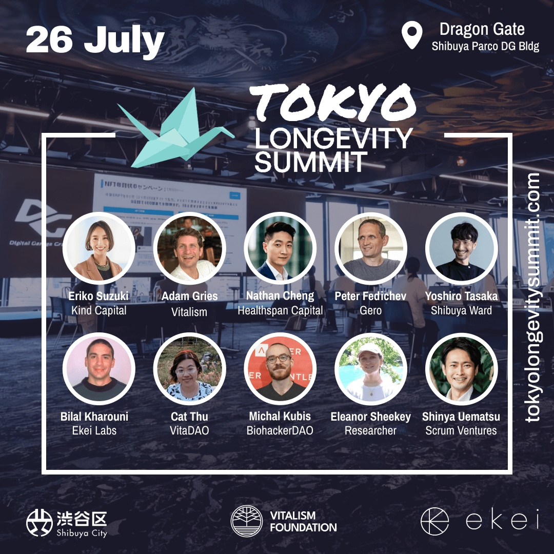 1/ Vitalism Foundation is co-hosting Tokyo Longevity Summit, the premiere longevity science and startup conference in Japan!

On July 26, join entrepreneurs, researchers, and leaders from around the world building the longevity revolution.

Tickets: tokyolongevitysummit.com
