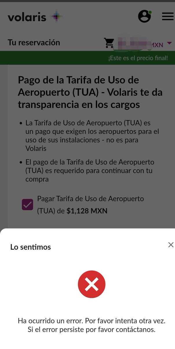 VALENCIARIVER's tweet image. Es increíble las artimañas que ponen para no dejar hacer el pago con tarjeta. Tienes que elegir PAGO EN EFECTIVO, en dónde te anexan un cargo y que al final si puedas pagar con tarjeta una vez anexado ese monto extra que no tendría que existir. @viajaVolaris @Profeco