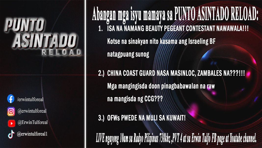 Erwin Tulfo (@erwintulforeal) on Twitter photo 