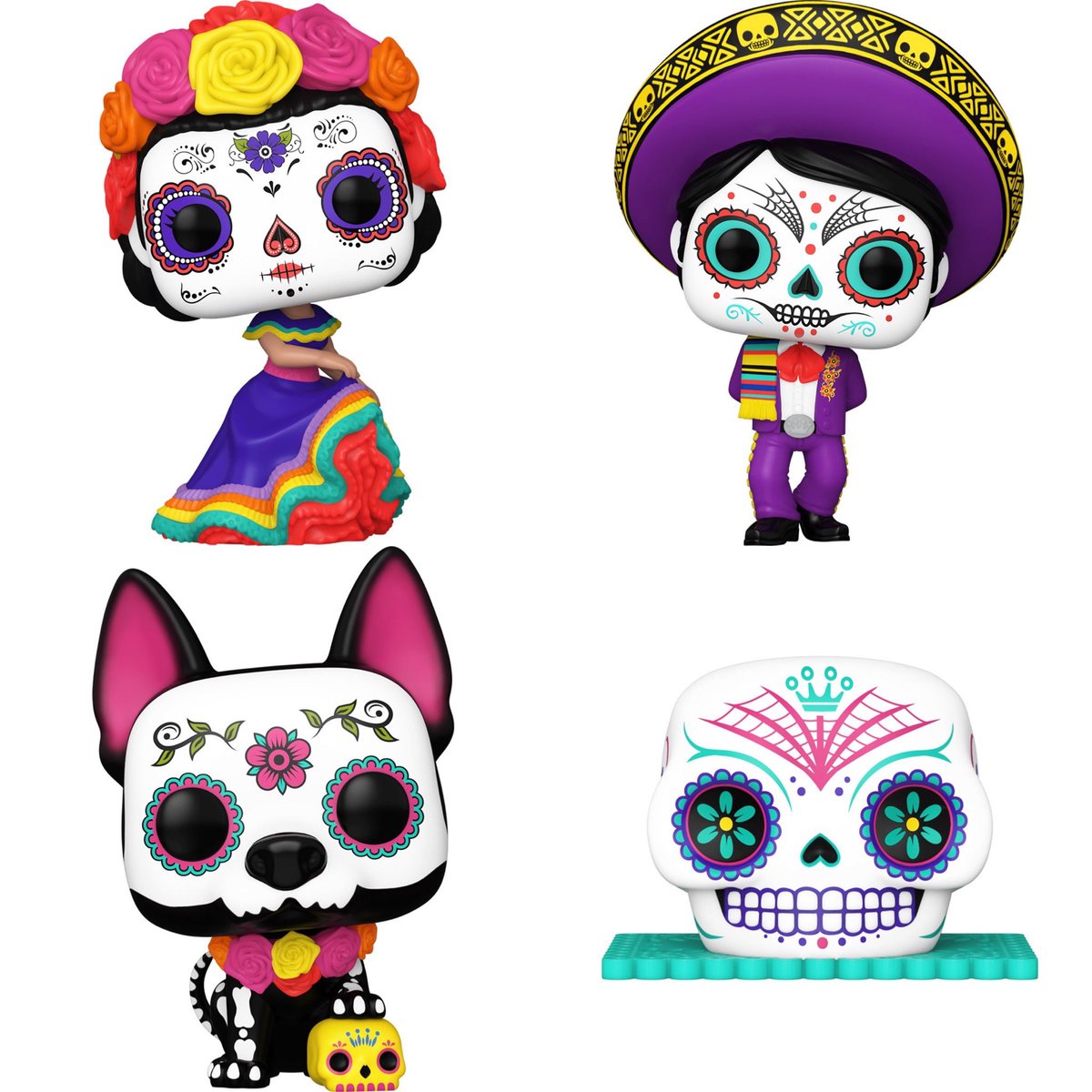 DisTrackers's tweet photo. Preorder Now: Dia De Los Muertos Pops at Amazon!
#Ad #DDLM #DiaDeLosMuertos
.
https://t.co/Mmy4oMbBrt
In order - Calavera, El Catrin, La Catrina, & Xolo. Keychains after these Pops.
#Funko #FunkoPop #FunkoPopVinyl #Pop #PopVinyl #Collectibles #Collectible #FunkoCollector #FunkoPops #Collector #Toy #Toys #DisTrackers