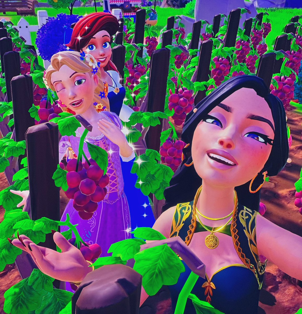 dreamlightdiary's tweet photo. Light rain in the vineyard. Thankful for the rain, the grapes are here. 🍇

@DisneyDLV 

#disney #DisneyDreamlightValley #cozygamer #cozygame #DDLV https://t.co/zLJ8gZIC9z