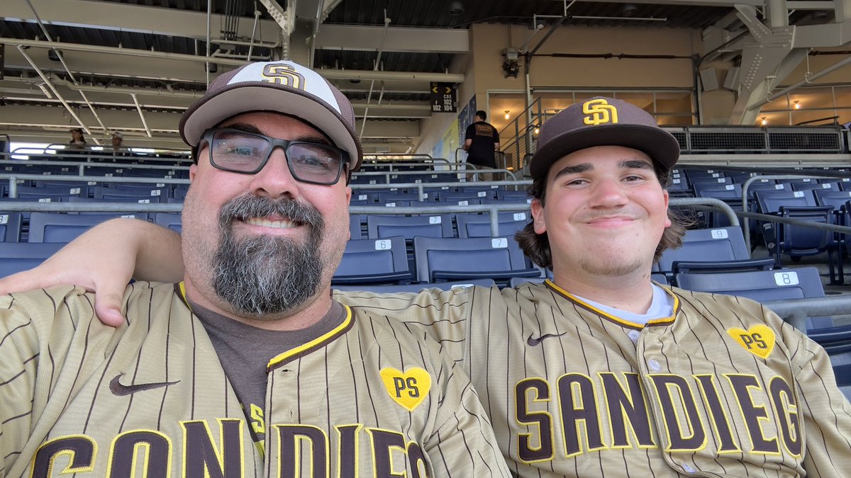 williep1414's tweet image. TJ and I enjoying a seat upgrade tonight!  Might be some on-field fireworks after last night’s game!  #LFGSD #ForTheFaithful #ForTony #ForPeter