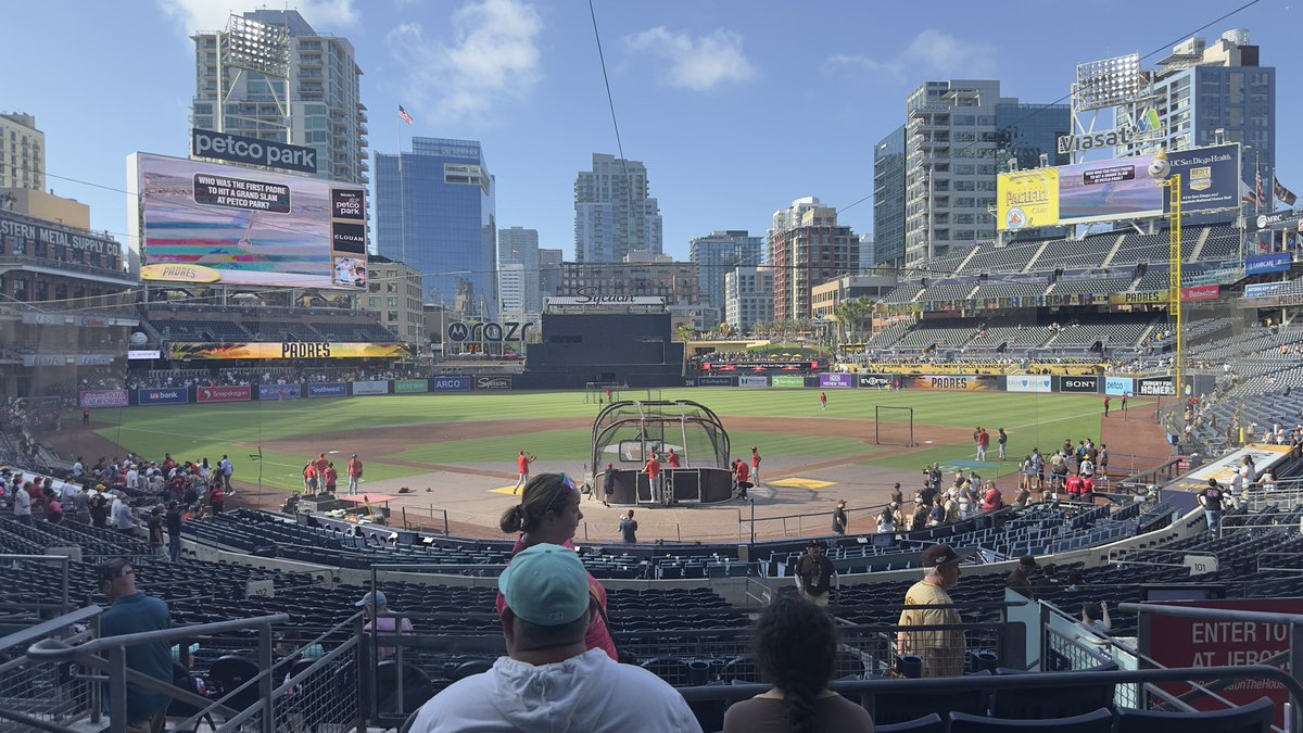 williep1414's tweet image. TJ and I enjoying a seat upgrade tonight!  Might be some on-field fireworks after last night’s game!  #LFGSD #ForTheFaithful #ForTony #ForPeter