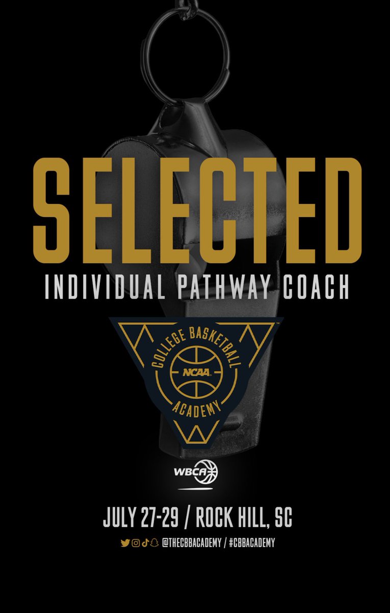 Honored to announce that I have been selected to coach at the 2024 NCAA College Basketball Academy in Rock Hill, SC from July 27-29. #CBBAcedemy