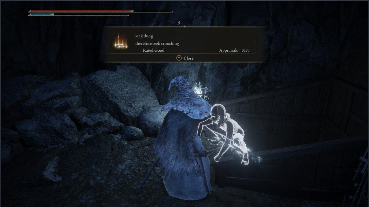 Getting my ass beat repeatedly by things and then coming across this stuff makes me love this game and community even more #EldenRing