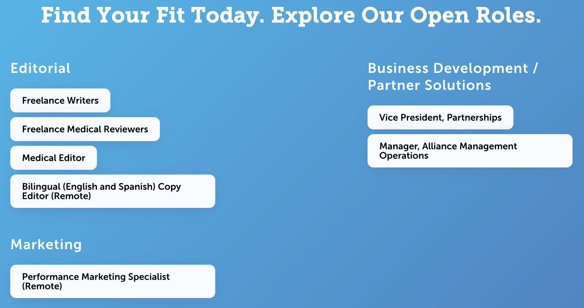 marycray's tweet photo. It's been a minute, but we're hiring at @MyHealthTeam Rare opportunity to potentially join us at this growth stage. Roles to share or apply for can be found here https://t.co/YmXqzBHEy4 https://t.co/we6YCtlk7K