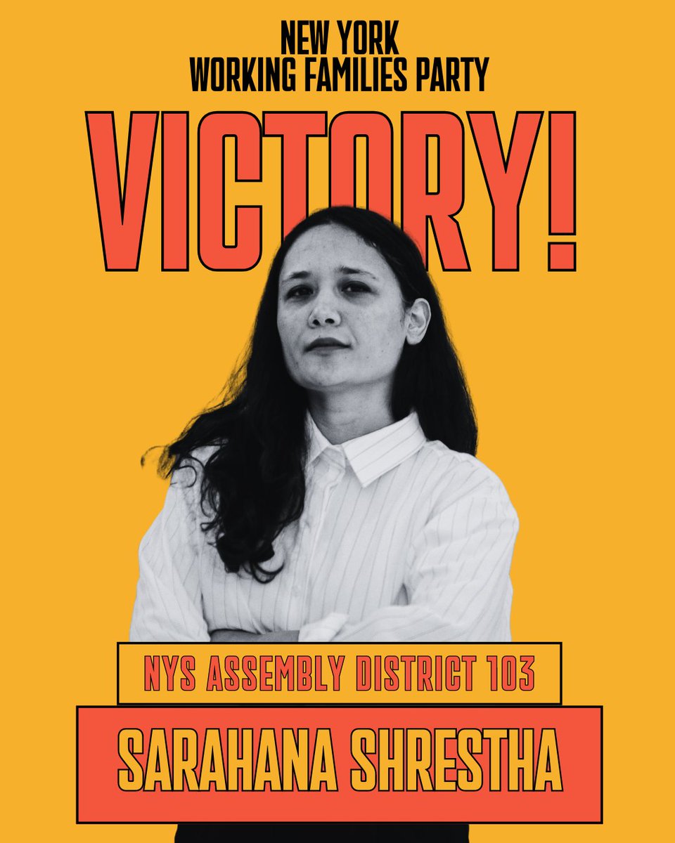 .<a href="/sarahana/">Sarahana Shrestha</a> is a powerful voice for urgent and necessary action on the climate crisis and standing up to corporate profiteers. Congrats on your win!