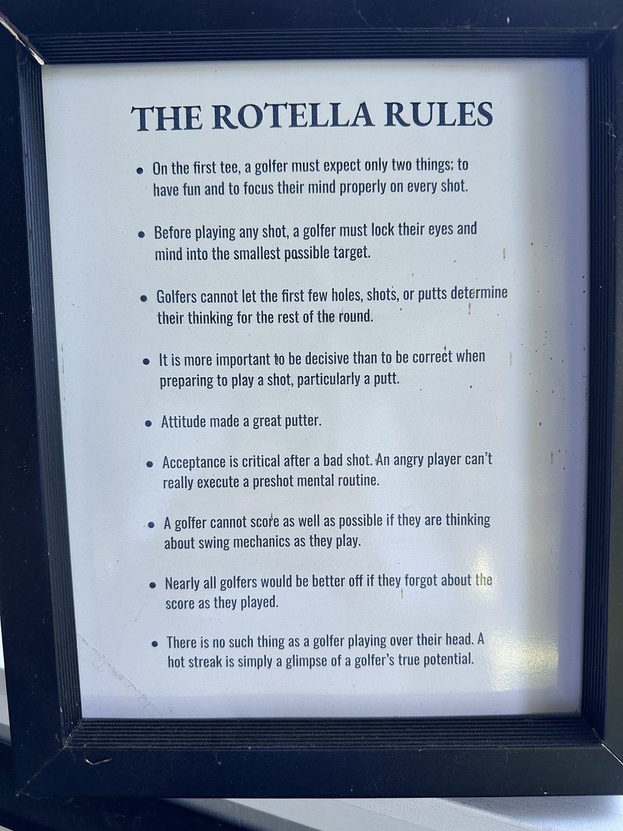 coston_jeff's tweet image. Dr Bob Rotella has enhanced my golf greatly! When you walk and own these “Rotella Rules” not only will you play better, golf will be fun! #CostonOut