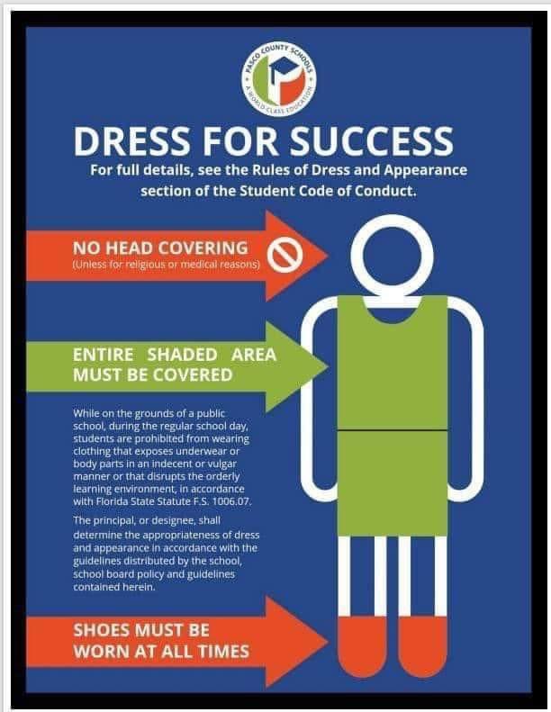 As you start shopping for next school year, please review the new dress code in the Student Code of Conduct.