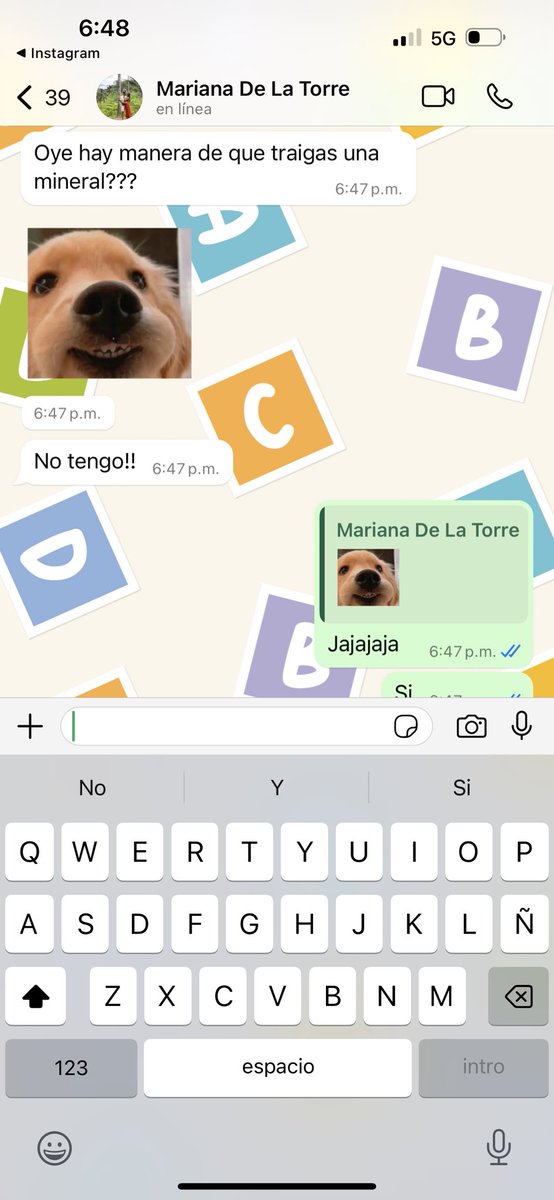 Mariana y sus gifts me ponen tan de buenas