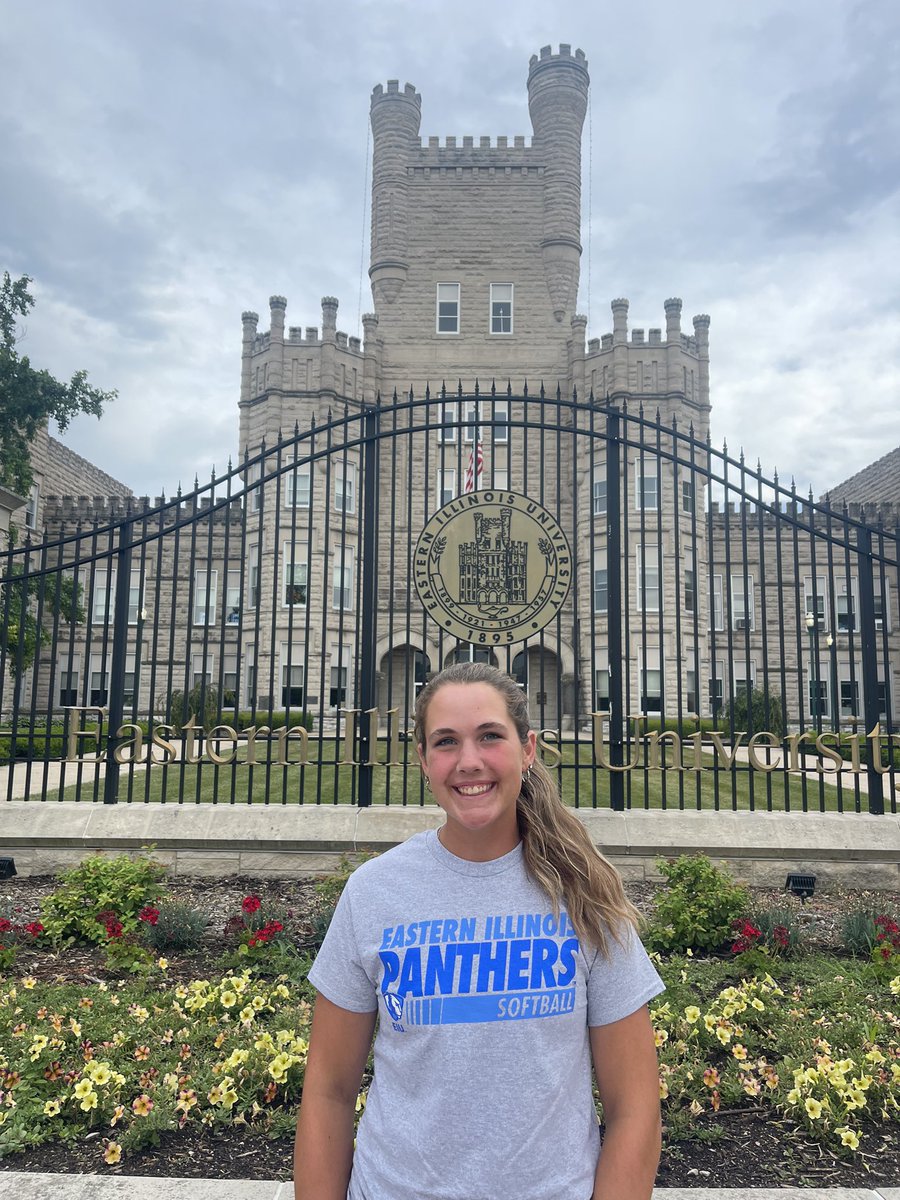 Committed!!! 💙🐾🤍 <a href="/EIU_Softball/">Eastern Illinois Softball</a> <a href="/CoachArchibald/">Tara Archibald</a> <a href="/tobyring19/">Toby Ring</a> #GoPanthers <a href="/ILForce16u/">Illinois Force 16U National (Hutchinson)</a> <a href="/kenzi_bennett/">Kenzi Bennett</a>