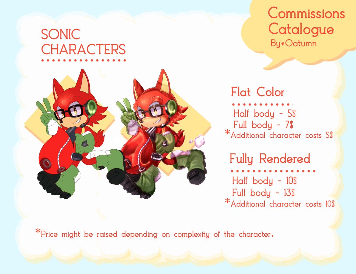 finn_ette's tweet image. Hello! I&apos;ve updated my sheet price. I thought after 6 months its finally time to raise it 😖 I also added comic c0mmission! Please check them out and as always thank you  for the support 💖

Payment only in USD and through PayPal after sketch!  #artistontwittter