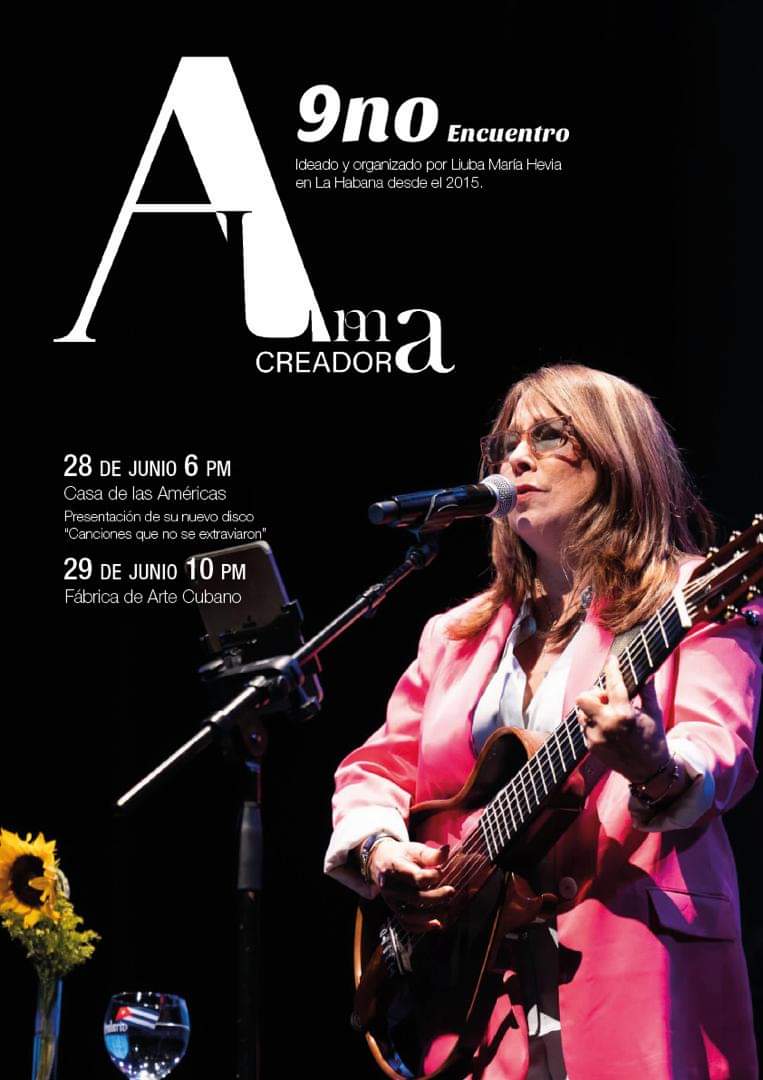 cadenahabana's tweet photo. 🎶 ¡Qué alegría la invitación al 9no Encuentro de #AlmaCreadora! Liuba Ma. Hevia presentará su nuevo disco "Canciones que no se extraviaron", acompañada de invitadas especiales de Cuba y en particular de México. 👇 https://t.co/PZ2Za2xeoV