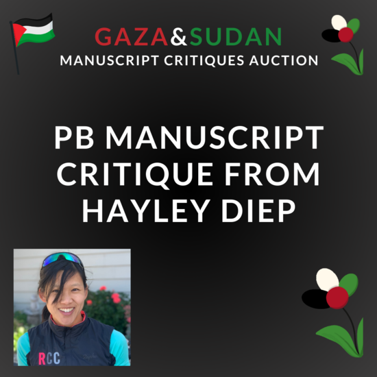 Donated this manuscript critique to fundraise money for Gaza and Sudan. Bid if you'd like: 32auctions.com/organizations/…

#kidlit4ceasefire