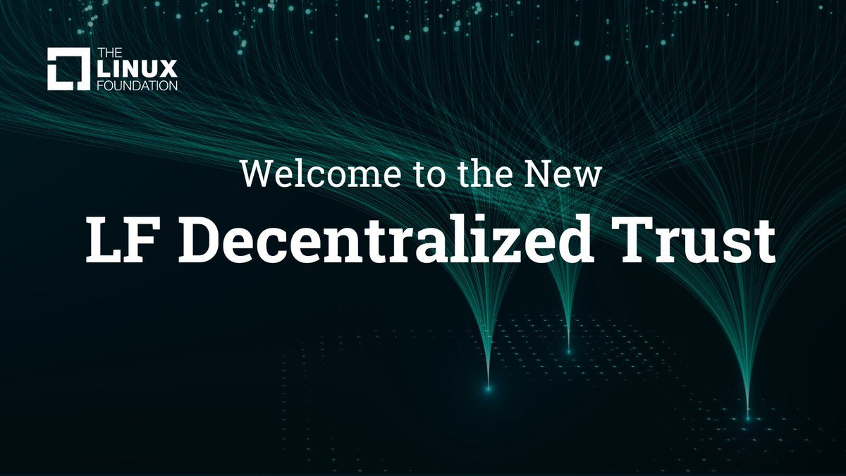 Linux_Fdtn_JP's tweet image. NEWS : LF Decentralized Trustの設立に向け始動
新しい統括組織は、拡大し続ける #Hyperledger プロジェクトのポートフォリオを網羅し、分散型トラストの分散型システムへのマクロシフトに不可欠な新しいOSS、コミュニティ、標準、仕様をホストします

アナウンス参考訳 : hubs.la/Q02DkWjd0