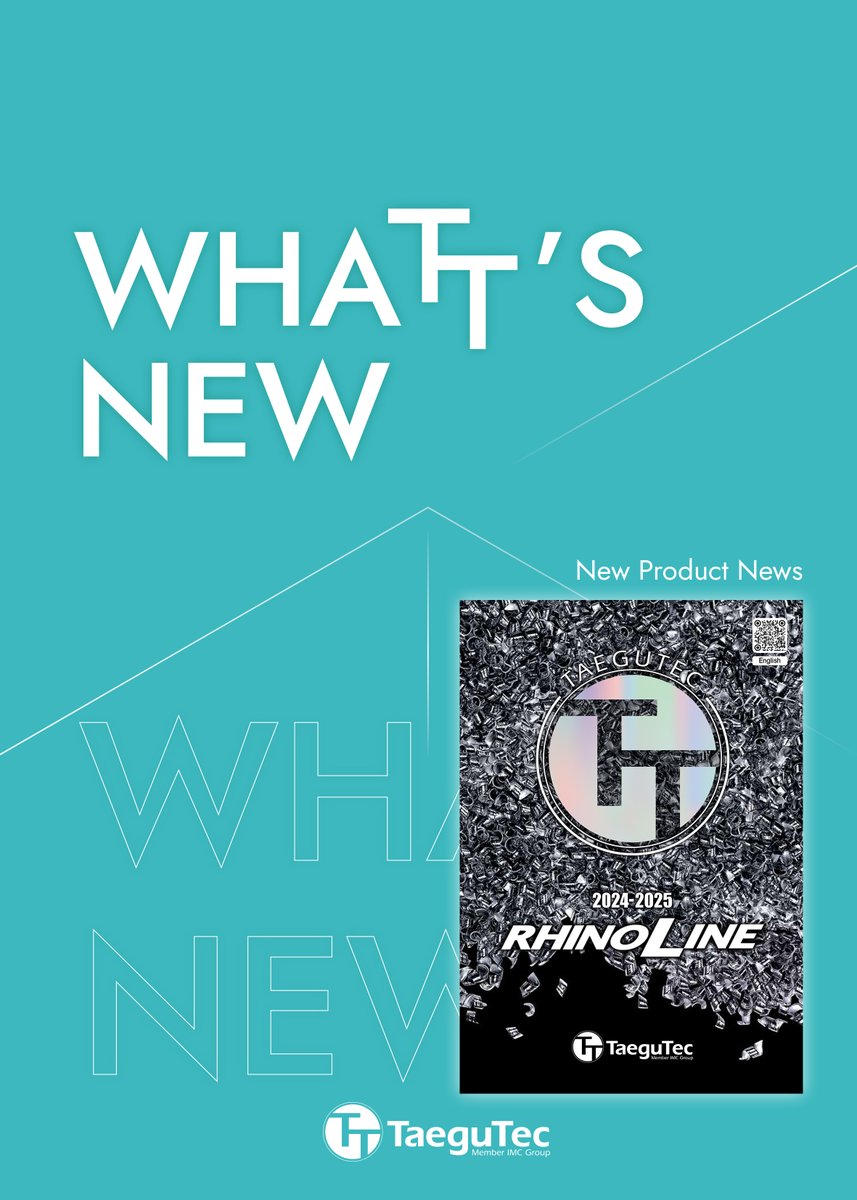 TaeguTec's tweet photo. WHAT’S NEW: https://t.co/yzQtpaBEov
RHINO family of #CuttingTools offers new features, geometries, grades & sizes that increase #productivity at a lower cost while also being beneficial to the #environment. More in our new RHINO-LINE #catalog
#TaeguTec #ControlCost #publications https://t.co/zuaJnrrKRw