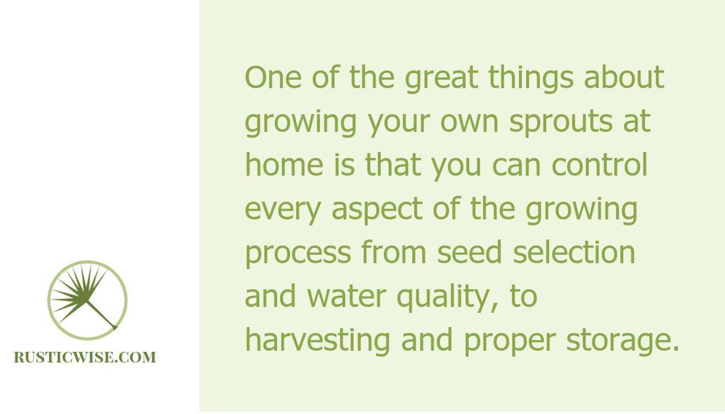 RusticWise's tweet image. A large part of growing safe sprouts is keeping things clean—everything from your hands, sprouting equipment, to the seeds themselves. 🌱✨

Read more 👉 lttr.ai/ATmVi

#sprouts #sprouting #growyourownfood