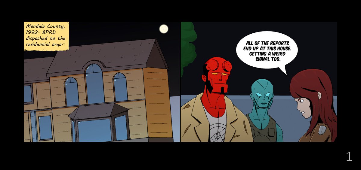 jamCarg0's tweet photo. Hellboy and friends go to Mandela County. #mandelacatalog https://t.co/bIyzFn2RhU