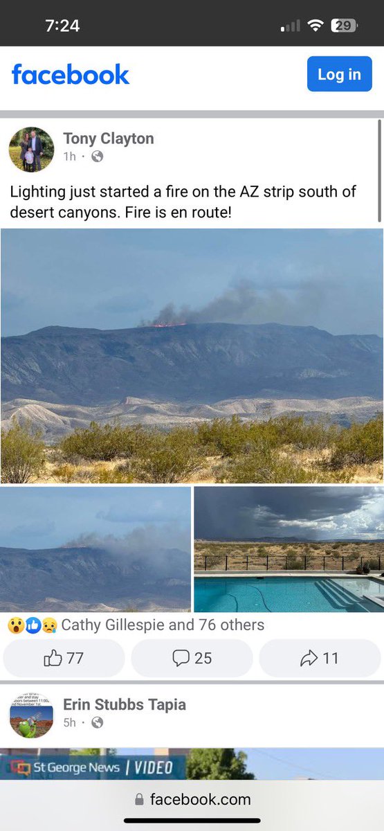awhite28's tweet photo. @Brody_wx @NWSSaltLakeCity There's also a fire that just started on the AZ Strip https://t.co/IX8Sa5hhyS