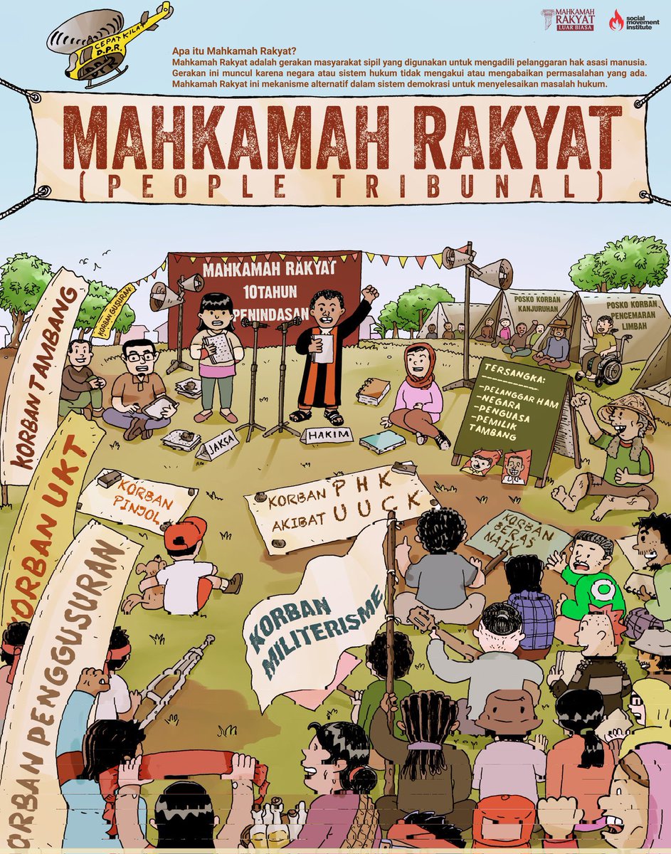 Dandhy_Laksono's tweet photo. Apakah kebijakan bisa diadili? Bukankah hukuman untuk politikus itu dengan tak dipilih lagi di Pemilu?

Apa 9 dosa terbesar pemerintahan Jokowi sehingga layak diadili di Mahkamah Rakyat?

Tonton 9 jam sidangnya di sini:
https://t.co/Mwzm5RHvUQ https://t.co/Ez7urox3Fs