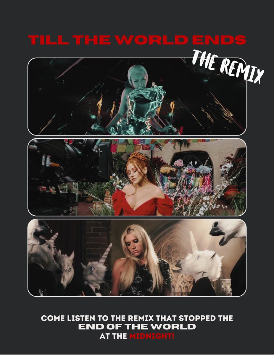 Angel_rpg0's tweet photo. #TTWERemix💿 | 𝗧𝗶𝗹𝗹 𝗧𝗵𝗲 𝗪𝗼𝗿𝗹𝗱 𝗘𝗻𝗱𝘀 (This is 𝗧𝗵𝗲 𝗥𝗲𝗺𝗶𝘅) sai às 00:00 em toas as plataformas de streaming, escute na sua favorita!
• | @RHallucinado
#AngelAguilera💡 #AGL🪽 #TTWE🗺️ #EraXII🪻 https://t.co/ujvXQnprge
