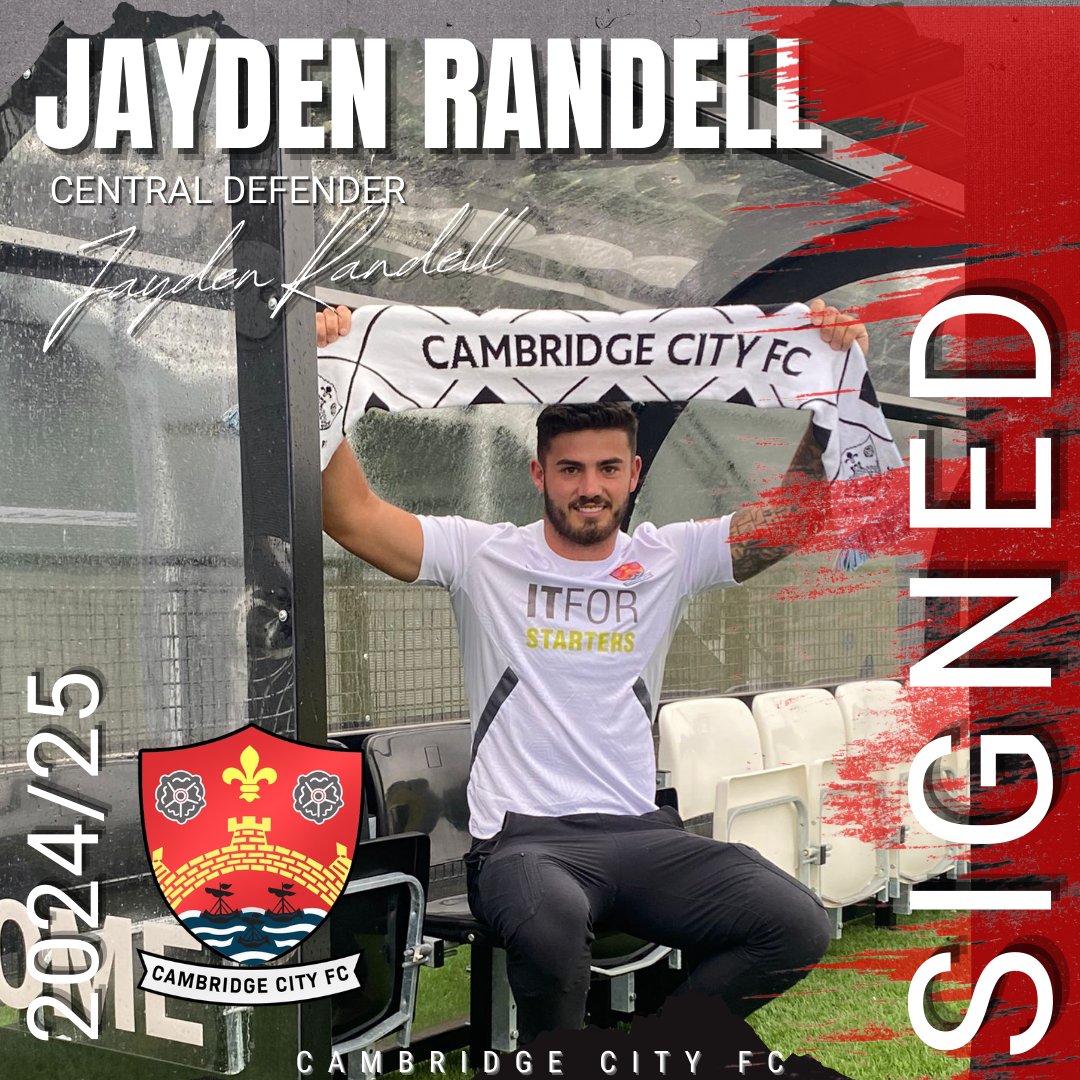Cambridge City FC (@cambridgecityfc) on Twitter photo Let's get your Friday off to a great start with a new player announcement.
We are delighted to announce that Centre Back Jayden Randell has agreed to join the Lilywhites.
Welcome to the club Jayden, we're looking forward to seeing you play.
<a href="/CambCityST/">Cambridge City Supporters Trust</a> <a href="/JaydenRandell01/">Jayden Randell</a> Let's get your Friday off to a great start with a new player announcement.
We are delighted to announce that Centre Back Jayden Randell has agreed to join the Lilywhites.
Welcome to the club Jayden, we're looking forward to seeing you play.
<a href="/CambCityST/">Cambridge City Supporters Trust</a> <a href="/JaydenRandell01/">Jayden Randell</a>
