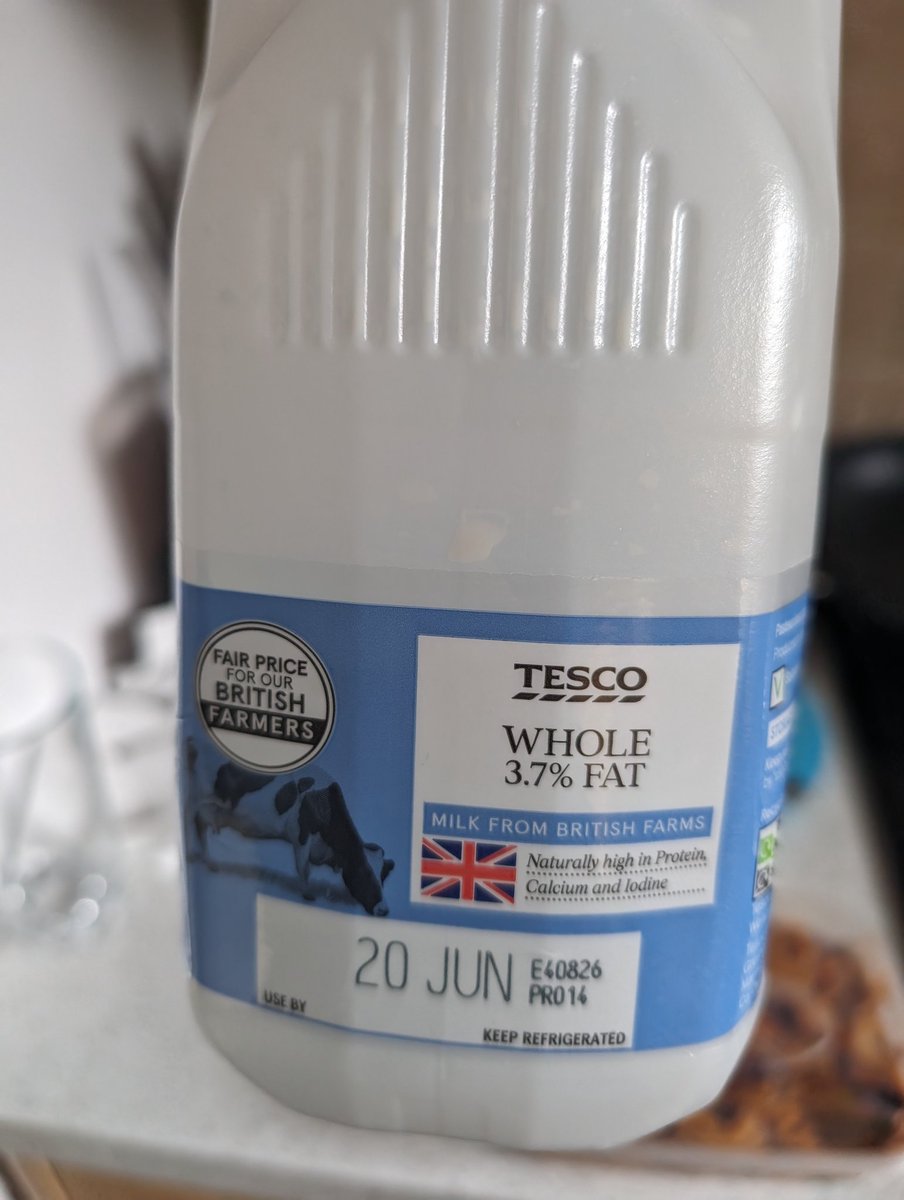 With 6 days to spare, for the 2nd month in a row, the milk has gone off. I buy a new can every week. With nearly a week left to go on each can, it's been going off. What's the point of the printed expiry date? <a href="/Tesco/">Tesco</a> <a href="/TescoComplaints/">TescoComplaintCentre</a> <a href="/UK_Tesco_Shop/">🇬🇧 TescoShop</a> #milk #complaint