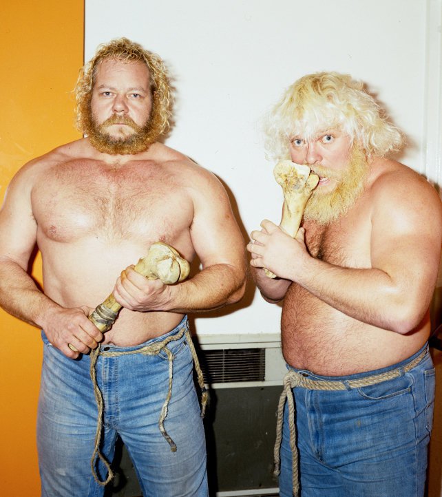 WWFWrestling1's tweet photo. Tag Team Tuesday: The Moondogs - Rex & Spot. 𦴠#WWF #WWE #Wrestling #RandyColley #LarryLatha https://t.co/dBfi7a0bYg