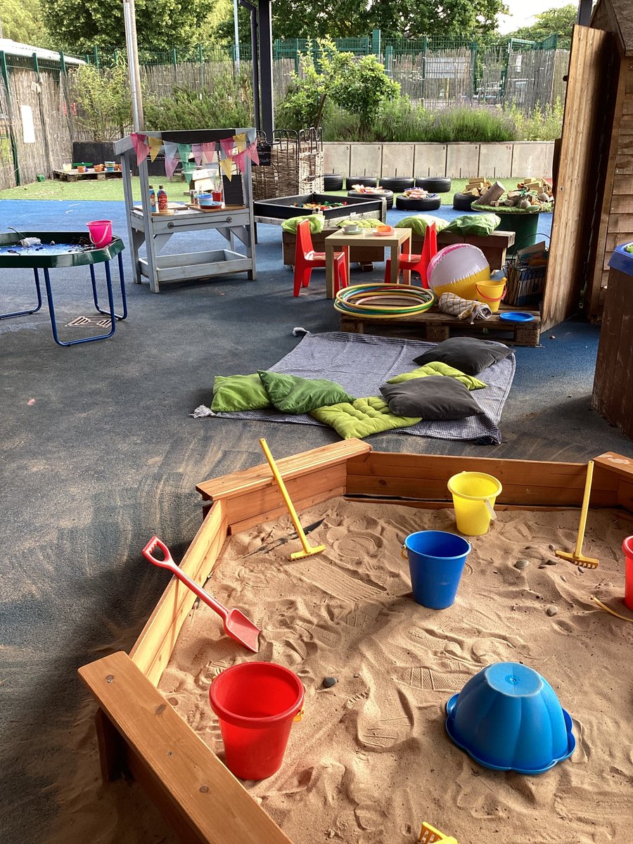 Beach Day in our Nursery yesterday. Sandpits, 'the sea', inflatable beach balls and ice-cream!
