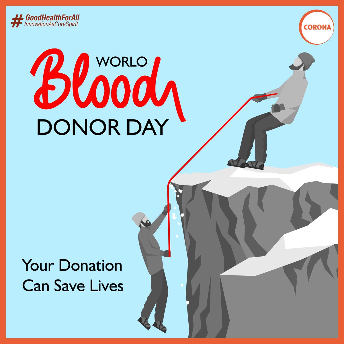 Let's take opportunity to thank all the blood donors on this 20th anniversary of World Blood Donor Day.

Your Donation Can Save Someone's Life. 

Donate Blood, Donate Life!

#CORONA #CORONARemedies #GoodHealthforAll #WorldBloodDonorDay #BloodDonation