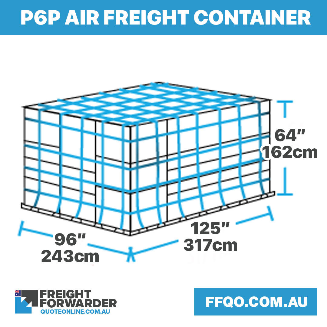 ffqoau's tweet photo. The 96-inch pallet (P6P) has a 10 ft pallet and has a maximum volume of 21.2 m3. It is suitable for L1011, MD-11, DC-10, B777, B767, B747, A340, A330, A310 and A300 aircraft. https://t.co/8byPDjuuhX #P6P #AirFreight #AirFreightContainers #FreightFowarderQuoteOnlineAU #FFQOAU https://t.co/gRav2GFdXH