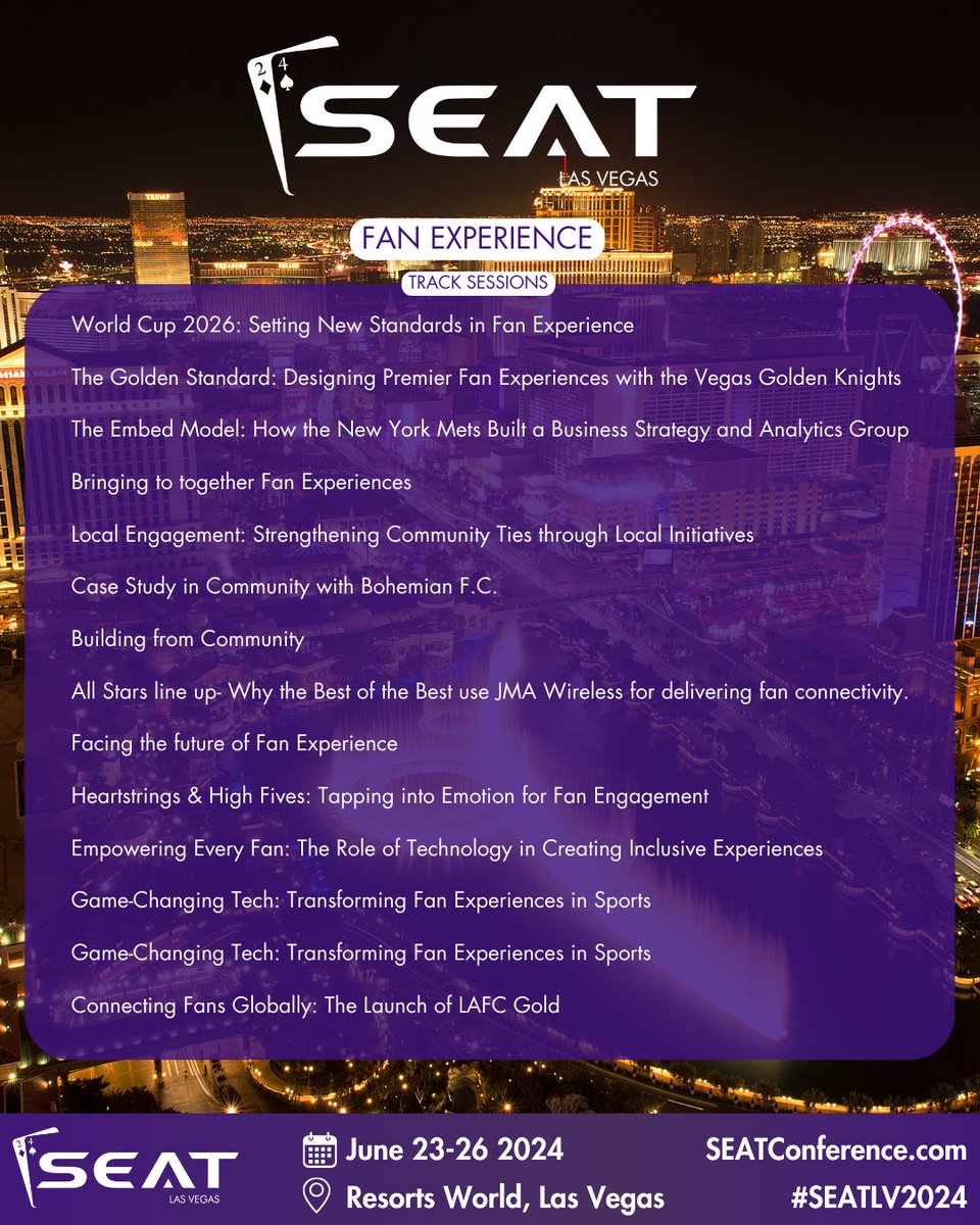 50 sessions across 4 tracks at #SEATLV2024

Download agenda here - seatconference.com/agendapdf

Register here - seatconference.com/resgister