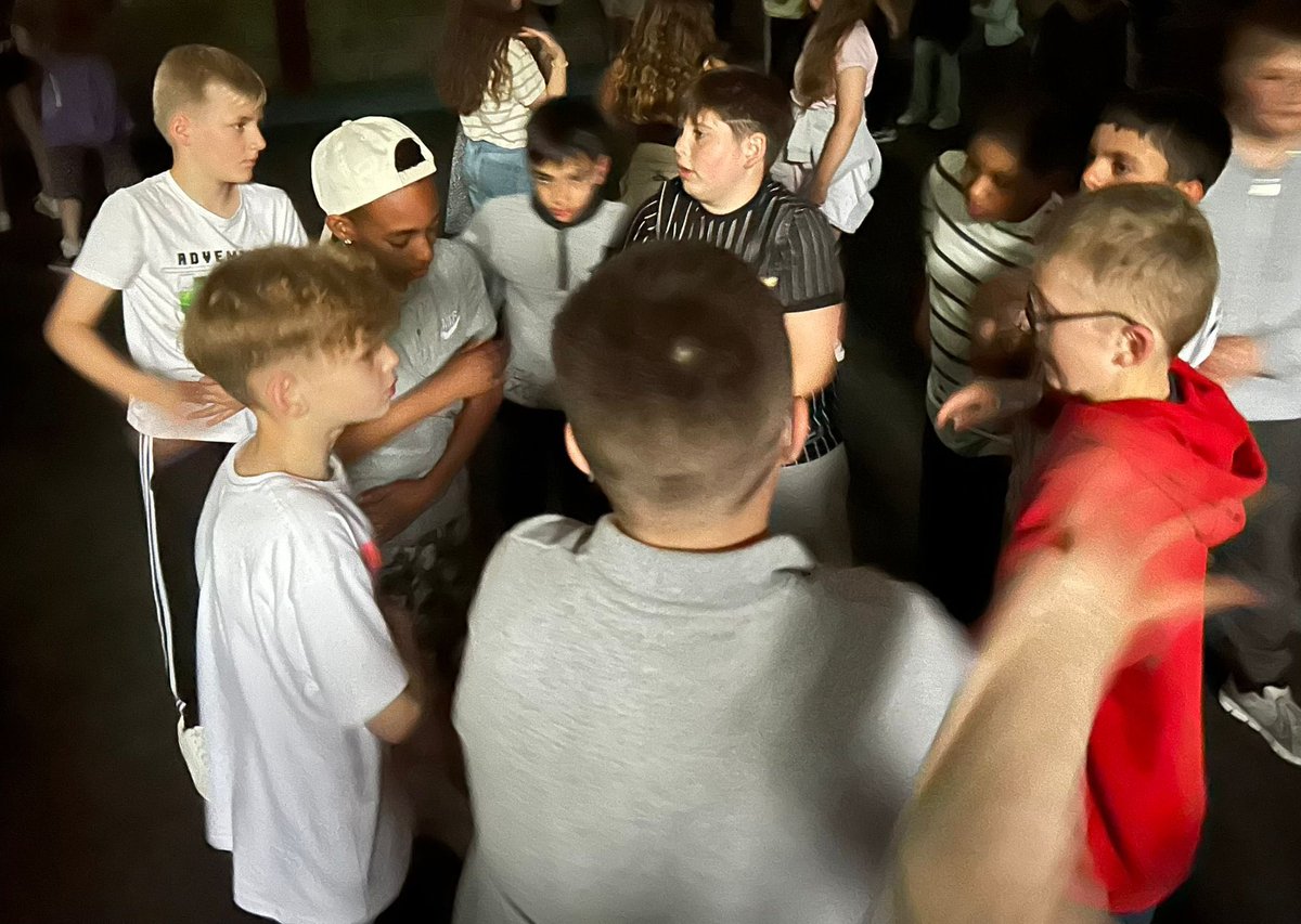 jmi_sc's tweet photo. Last breakfast at PGL!! We’re all up, packed and eating ready for our final activities. Photos from last night’s disco added too! 🕺🪩 https://t.co/eLDrSvi2Fa