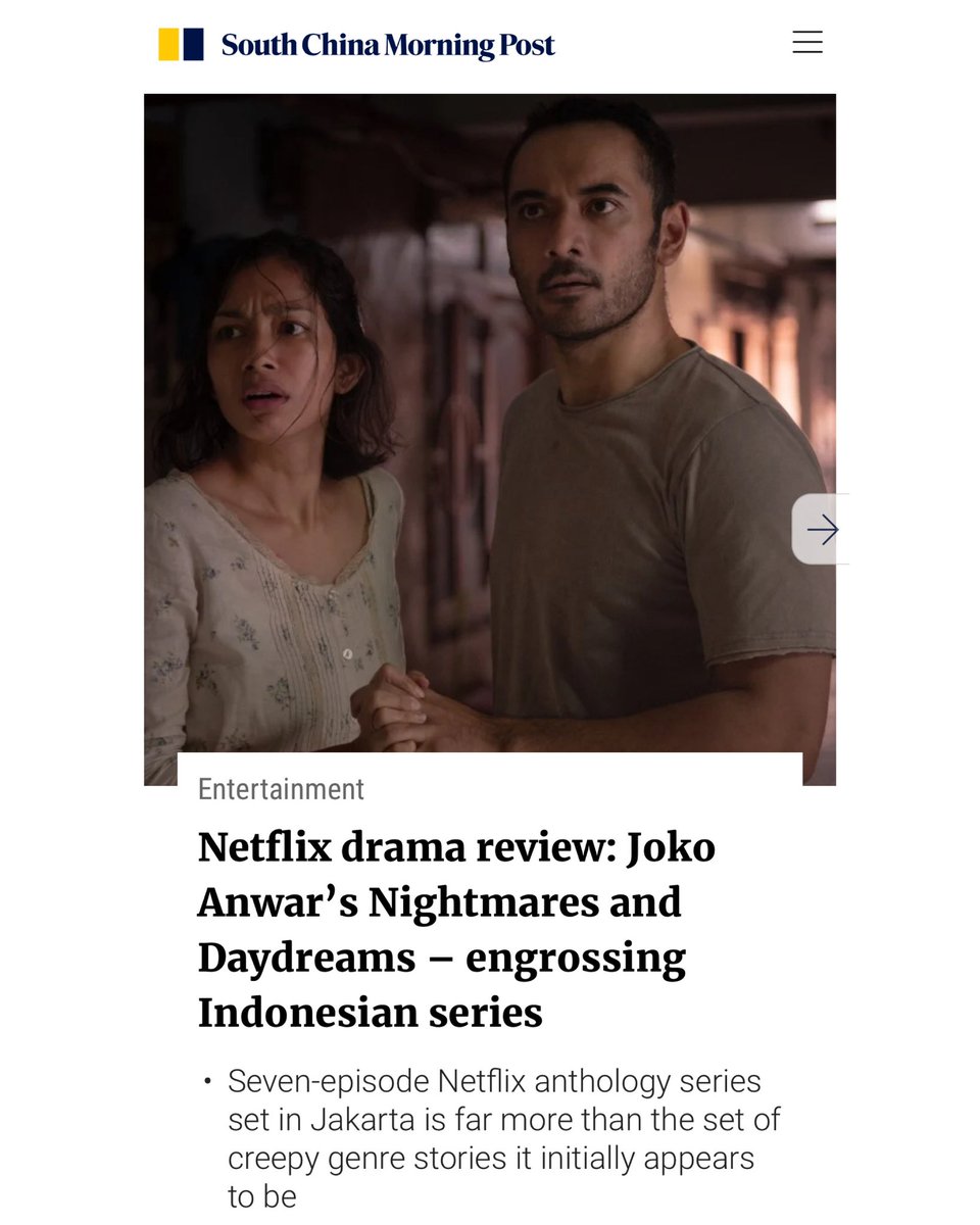 jokoanwar's tweet photo. Series Netflix NIGHTMARES AND DAYDREAMS merangkai cerita 40 tahun Indonesia, mulai tahun 1985 sampai 2024. Order baru sampai sekarang. Gambaran sosial politik Indonesia dan cerminan kita orang-orang Indonesia, dalam balutan kisah sci-fi misteri. Literal dan metafora. Senang para penonton bisa menangkapnya. Tonton di Netflix. 

https://t.co/Rdl4gSNXyx