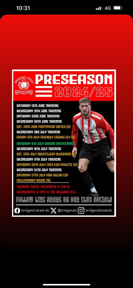 Bridgend Street AFC tweet media
