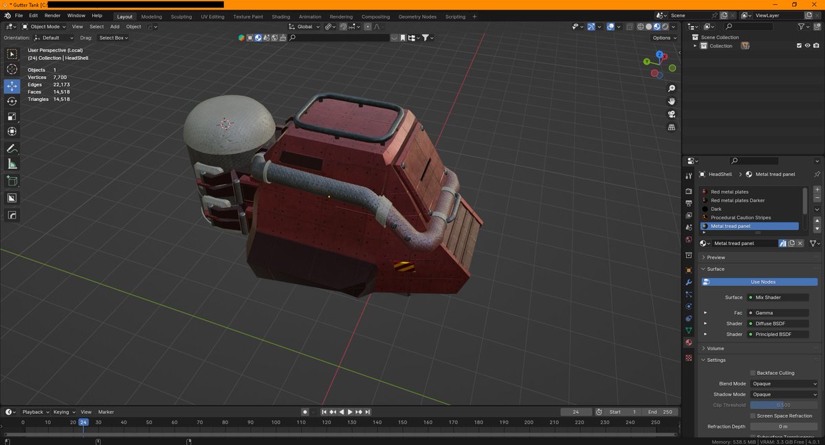 exor1um's tweet photo. I got bored during my "free time" of coding as I waited for my betatesters, so I decided to model ULTRAKILL's Gutter Tank on my style. I have almost finished with the "head/chess" "armour" #Ultrakill #guttertank #3D #blender #Fanarts #personalproject :)
Me when π€π₯πͺ https://t.co/kkxGD9jI9j