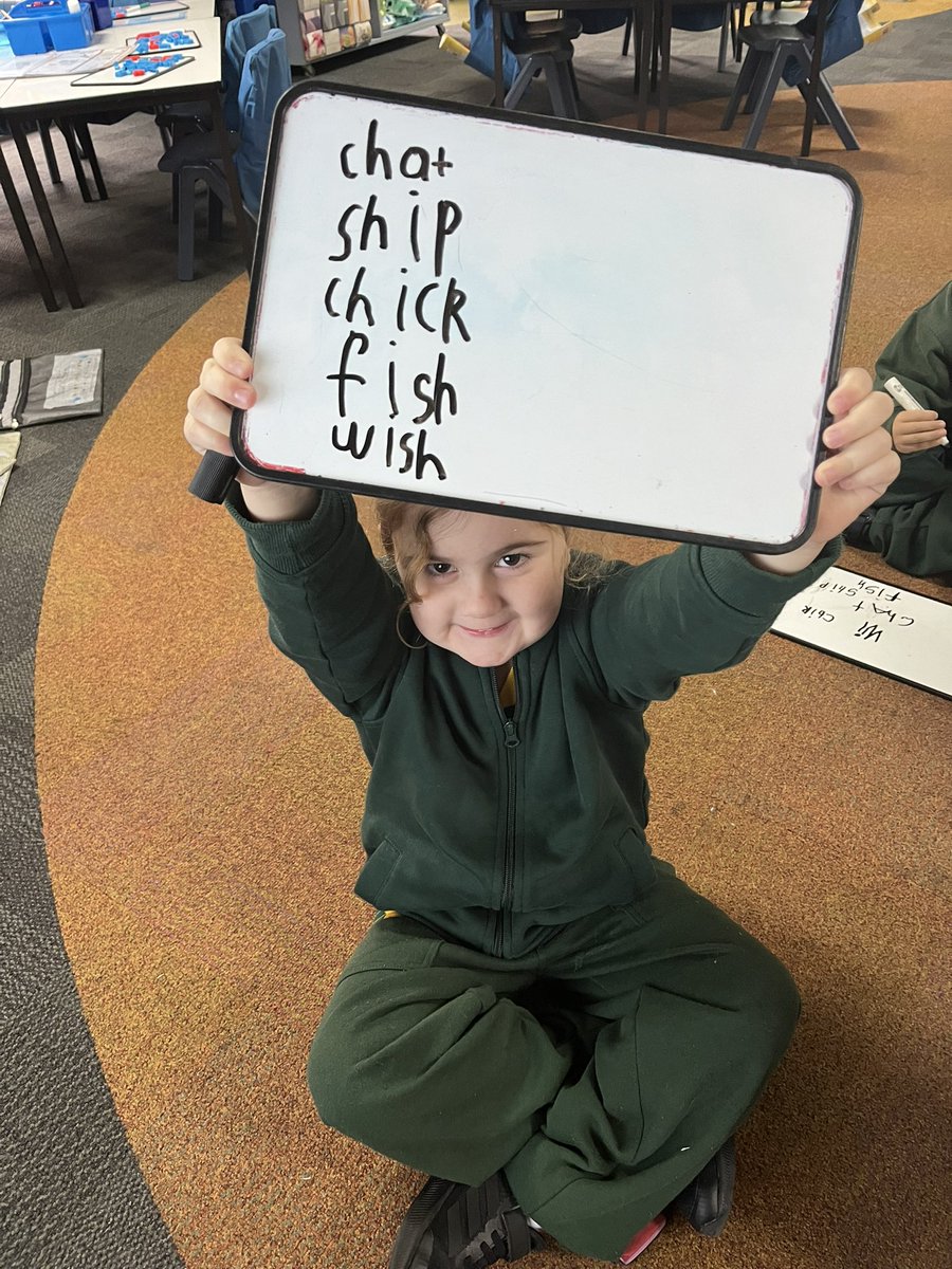 SH and CH words can’t trick us in #KFKPS - we are phonics champions!