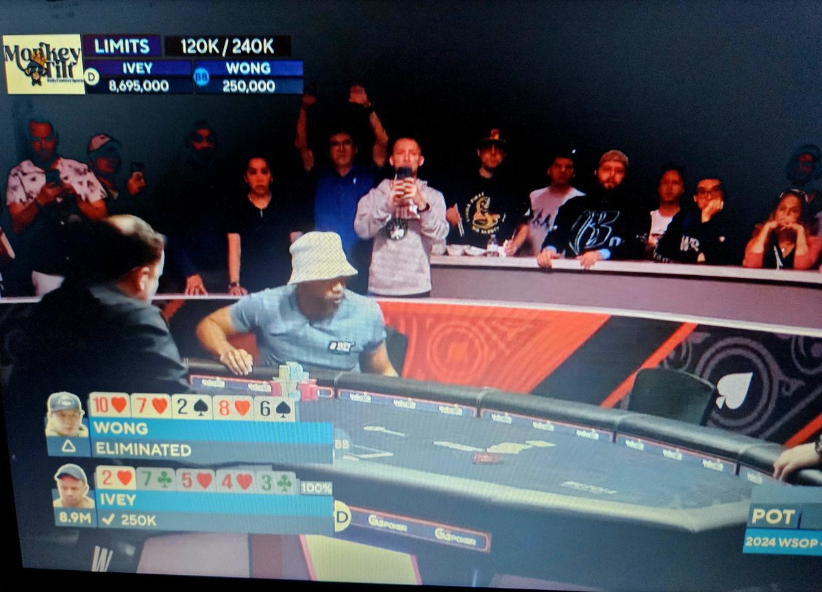 wolter90's tweet photo. Winning a bracelet with the nuts! GOD MODE. @philivey  11th bracelet @WSOP https://t.co/PhzRZsi0XF