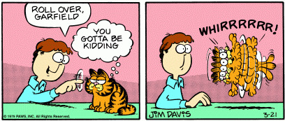 Garfield Without The Middle Panel tweet media