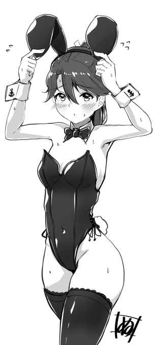 日中の気温が30℃超えてきてるので今日は嫁バニー描きます。

過去作 